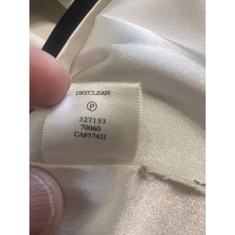 Ann Taylor belted shift dress in a black &white color block design size Small - Picture 6 of 8